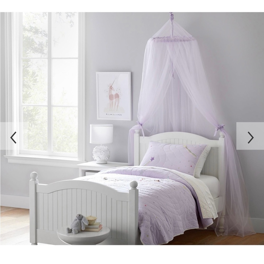 Pottery Barn Kids Lavender Canopy Bed Set